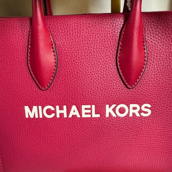 Michael Kors Dark Raspberry Tote Bag - Picture 2 of 3